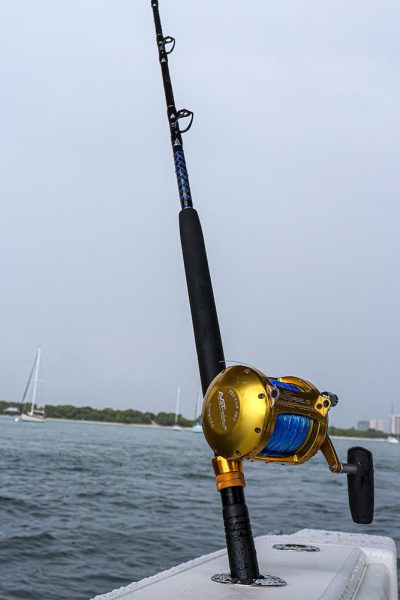6' Blue/Gold Frigate Trolling Rods