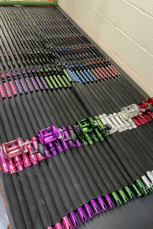 7' Kingfish Custom Colored Fishing Rods 20-50#