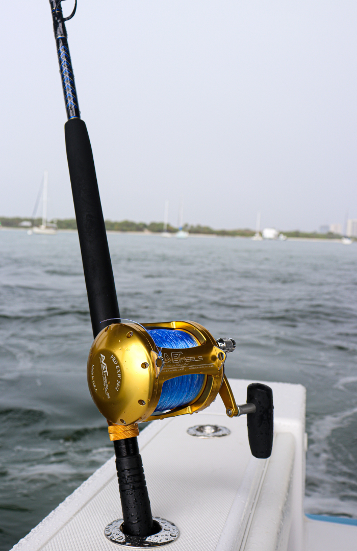 Trolling Fishing Rod Low Profile Linecounter Reel 6.3:1 13+1 Ball
