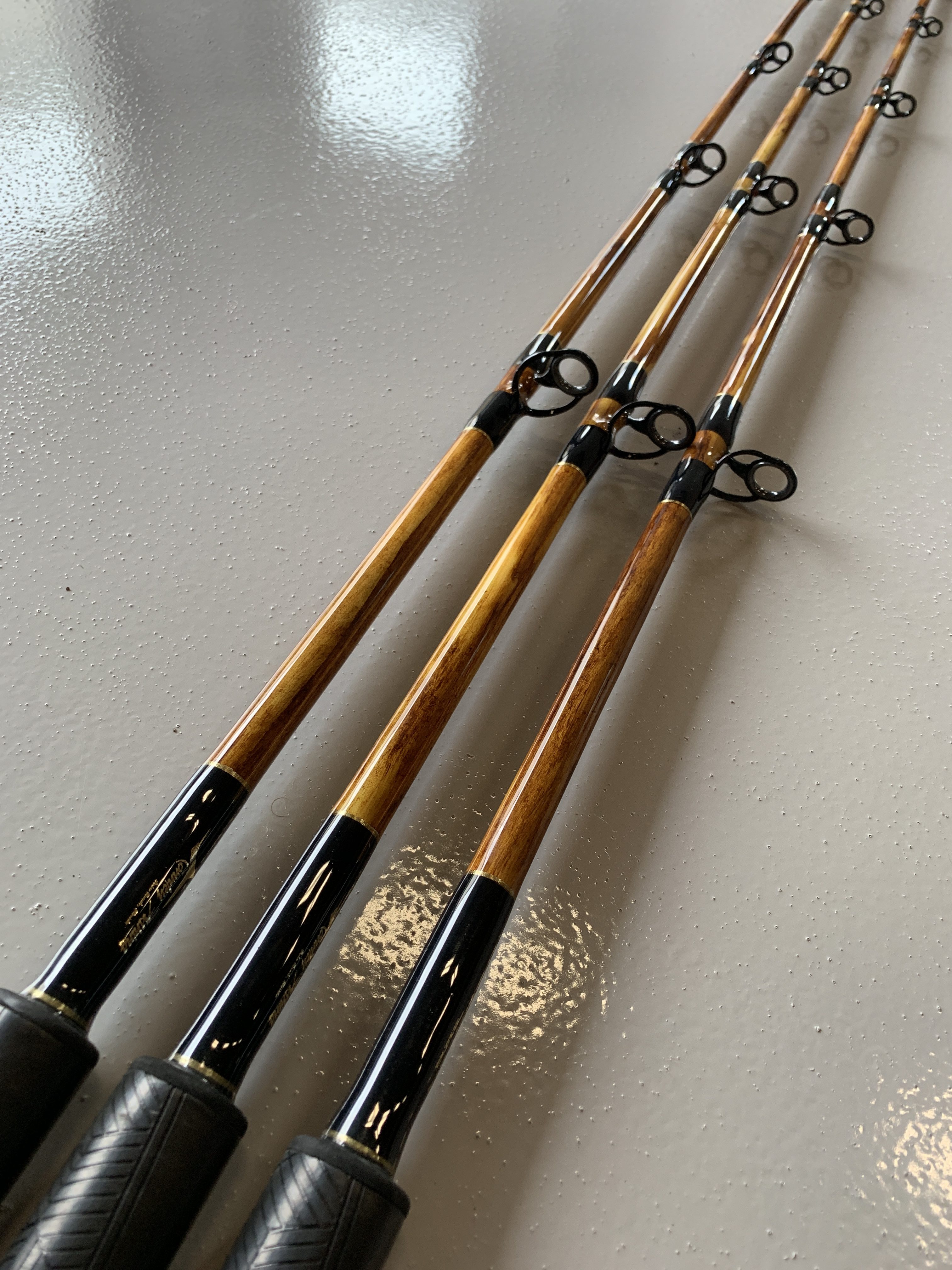 Custom Painted “Wood Grain” 6'6″ Jigging Rods – Connley Fishing