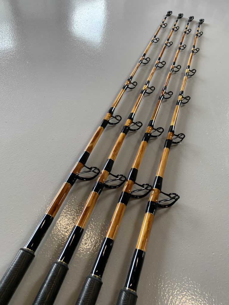 Daytime Swordfish Rods Painted Wood Grain Rods