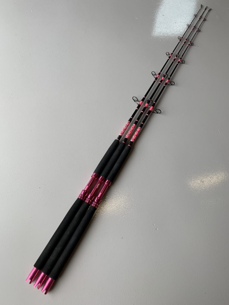 6’6” Fluke Slayer Spinning Rod (Pink)