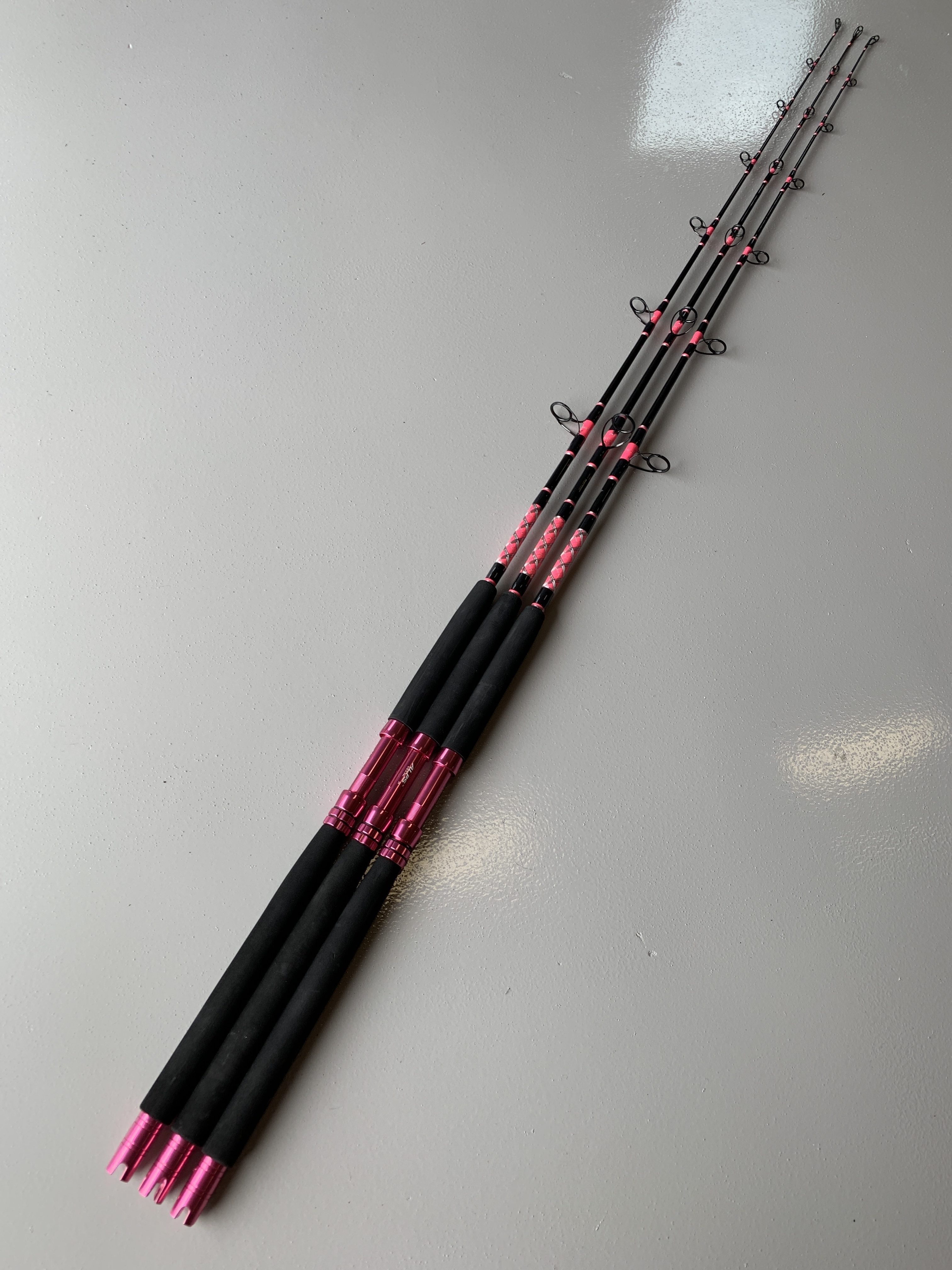 6'6 Fluke Slayer Spinning Rod (Pink)