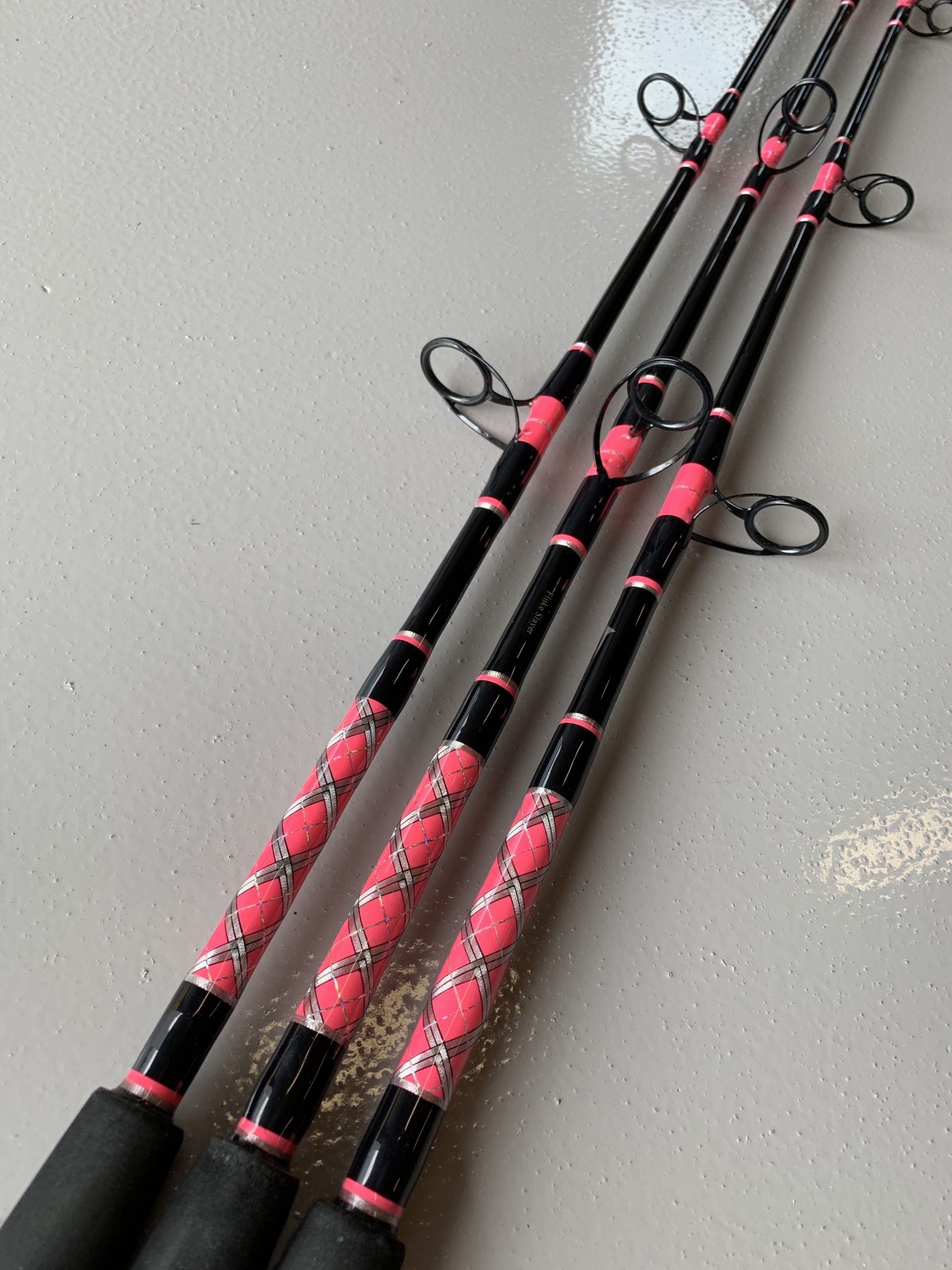 6'6″ Fluke Slayer Spinning Rod (Pink) – Connley Fishing