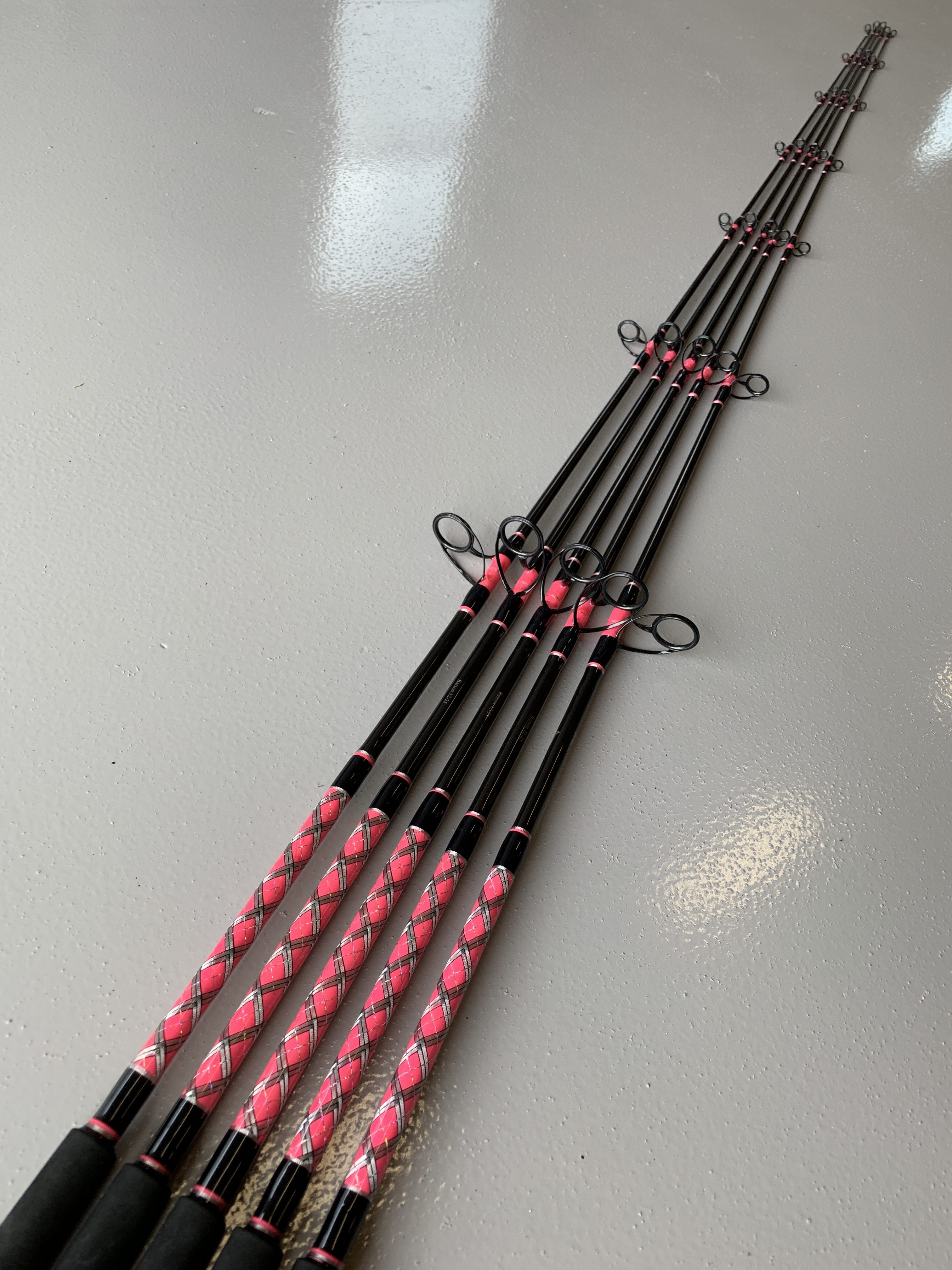 7' 15-25# Graphite Spinning Rod (Pink)