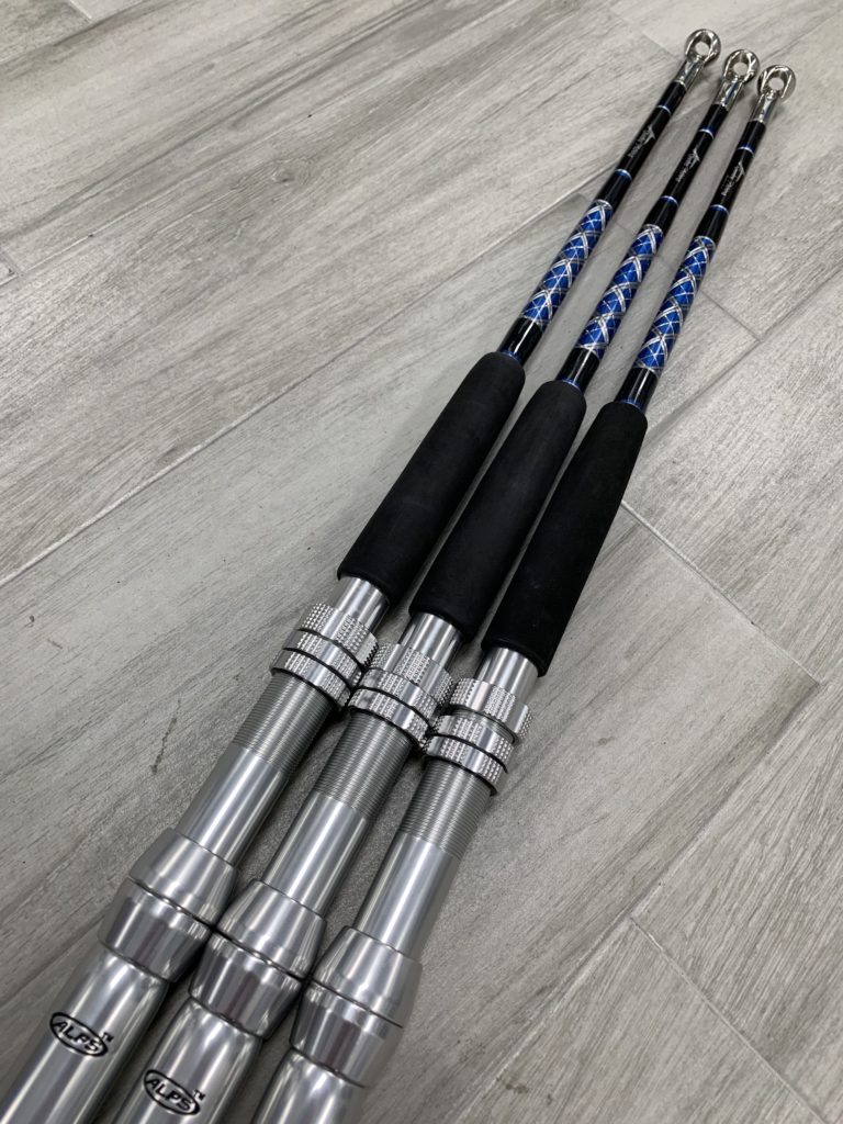 Blue/Silver Diamond Series Kite Rod – Connley Fishing