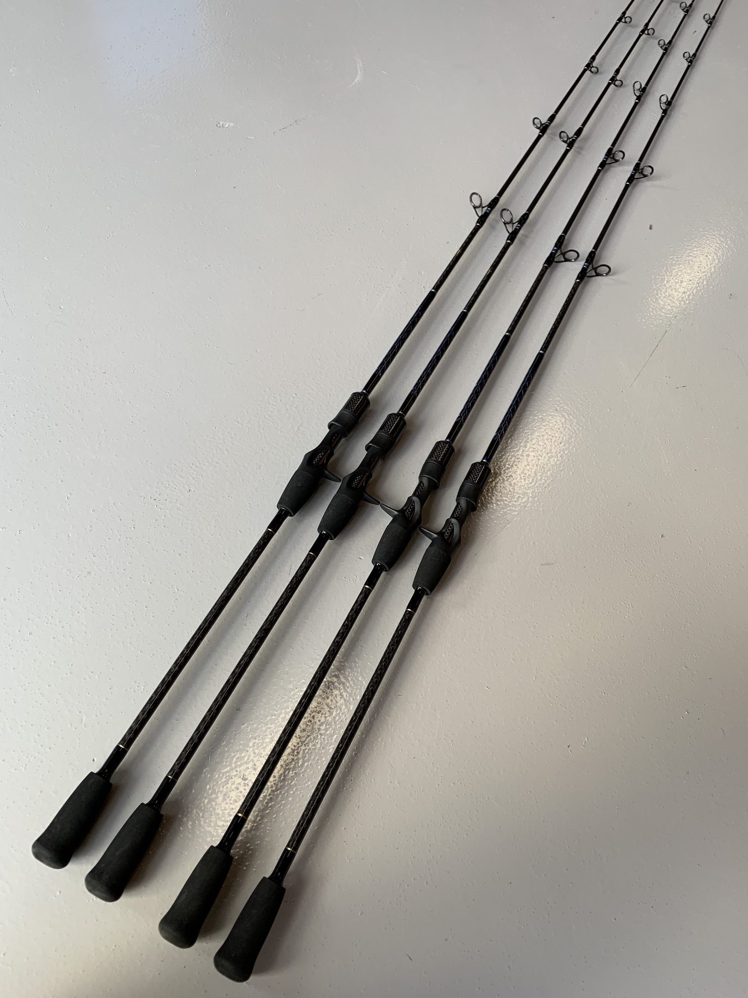 Slow Pitch Jigging Rods Blue/Gold Stock Series