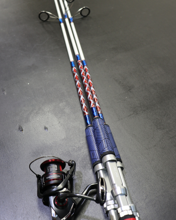 7' - 8-17# custom usa inshore spinning rod