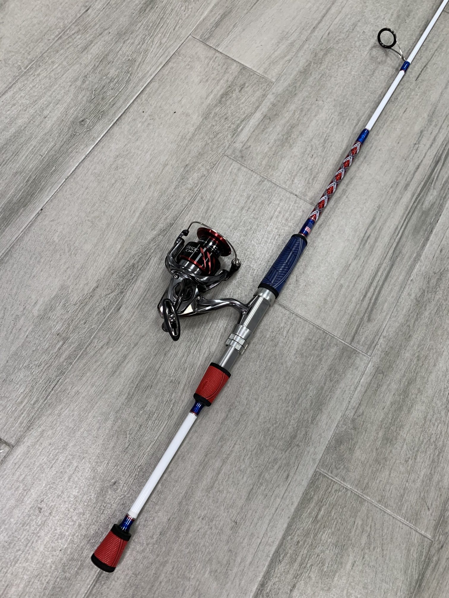 Limited Edition 6' #80-130 High Speed Wahoo Painted Trolling Rods with  Winthrop Roller Top