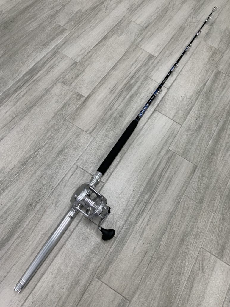 6’ Stand Up Trolling Rod 3050 Stuart Roller Guides with Shimano
