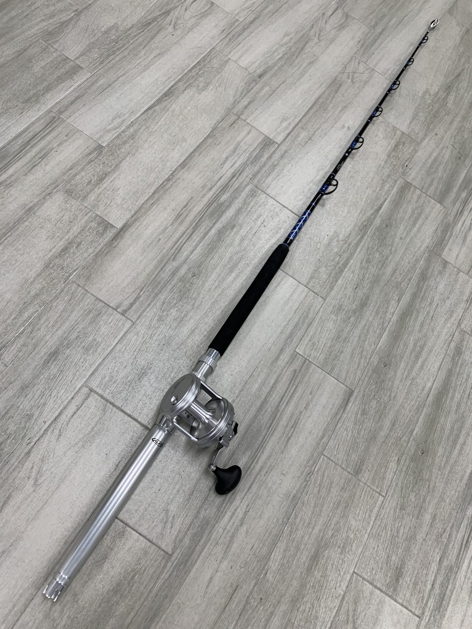6′ Stand Up Trolling Rod 30-50# Fuji Silicon Nitride Guides with Shimano  Speedmaster 25 – Connley Fishing