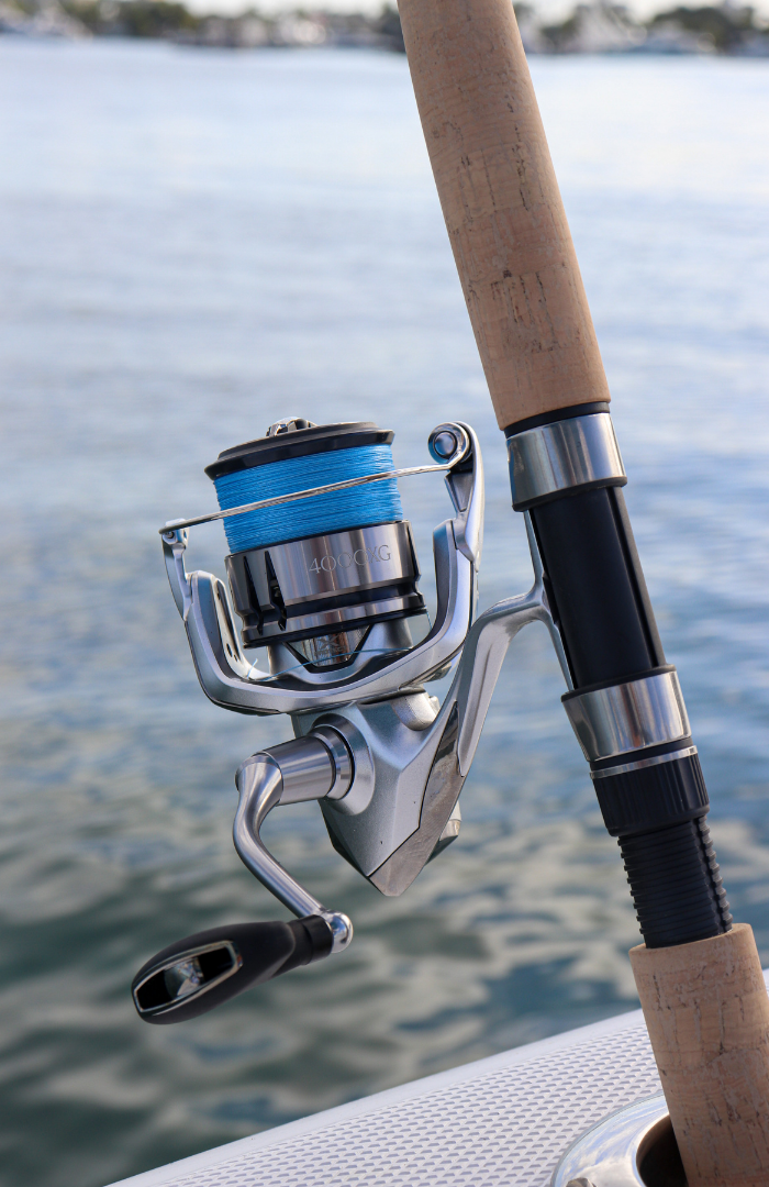 7′ Blue/Silver Carbon Fiber Inshore Spinning Rod – Connley Fishing