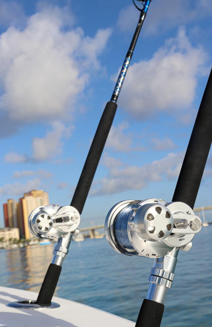 6' Blue/Silver Frigate Conventional Trolling Rod