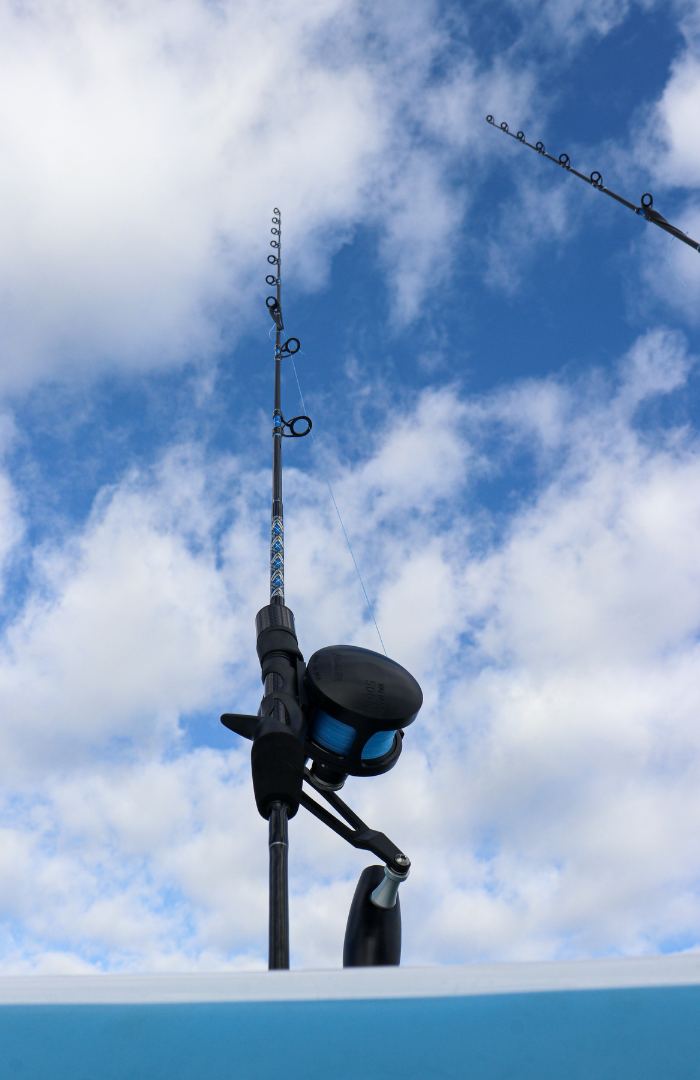 6'6″ Blue/Silver Carbon Fiber Slow Pitch Jigging Rod – Connley Fishing