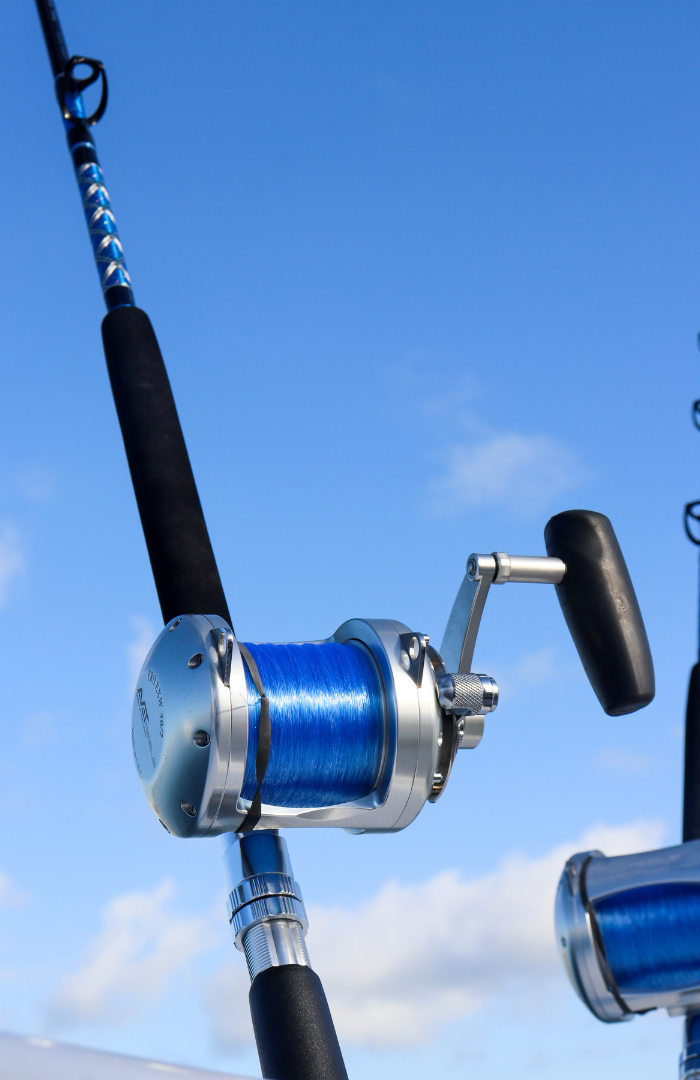 6' Blue/Silver Frigate Conventional Trolling Rod
