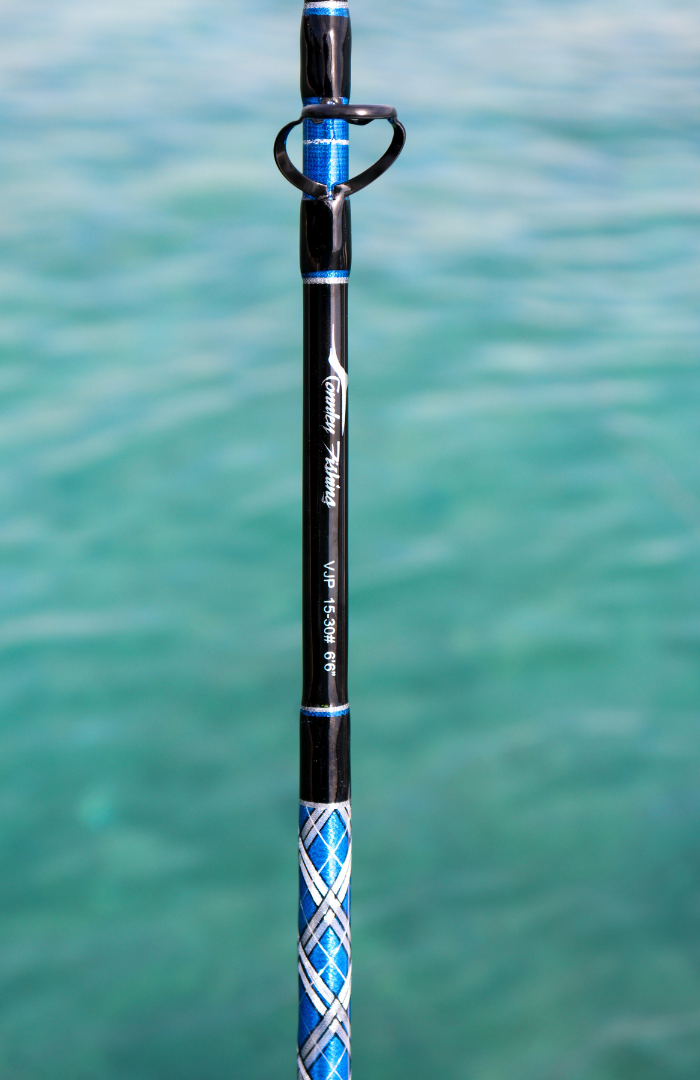 Blue/Silver 6'6″ VJP Vertical Jig Conventional Rod – Connley Fishing