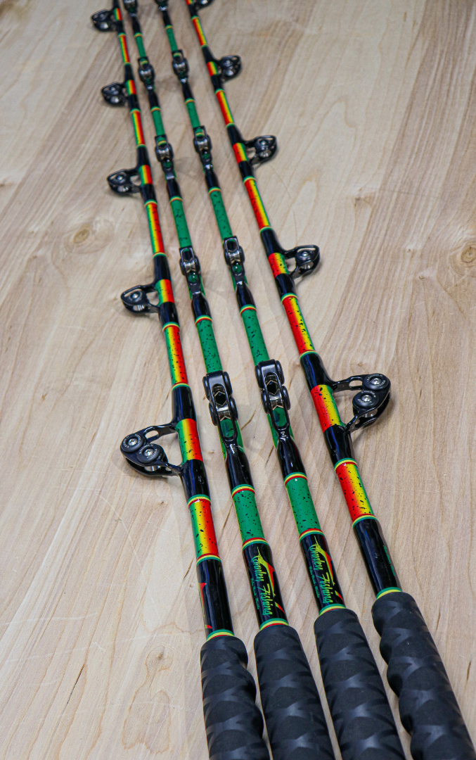 Limited Edition Rasta Painted 60-130# 6' w/ Winthrop Rollers