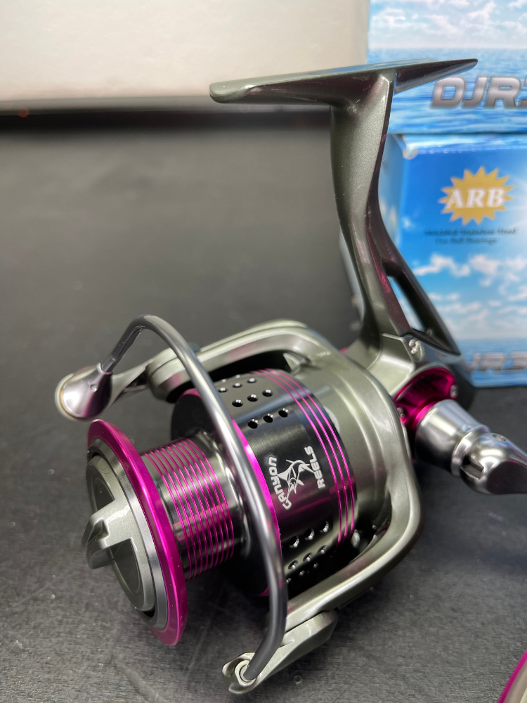 OVERSTOCK Canyon DJR3500 Pink Spinning Reels