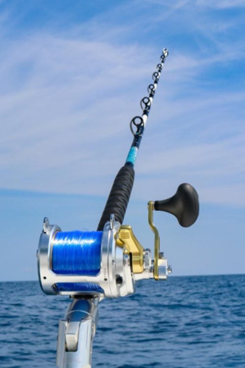 hawaiian abalone shell 6ft stand up trolling rods by connley fishing