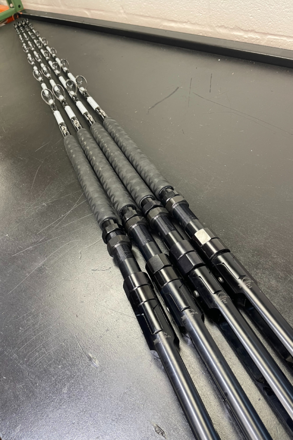 Limited Edition Hand-Painted Gray 6' Stand Up 30-80# Calstar Trolling Rods - Image 11