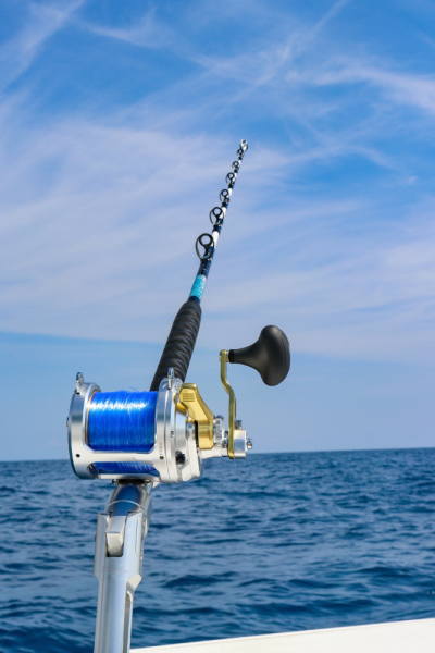 Hawaiian Abalone Shell 6′ Stand Up Trolling Rods