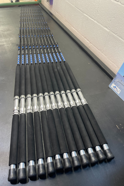 OVERSTOCK Blue/Silver Diamond Series 700L 20-40# Conventional 2 Rod Bundle