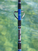 OVERSTOCK (2) Blue/Silver Diamond Series 7' Graphite 15-30# Spinning Rod with (2) Saragossa 8000 Combos