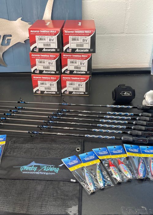 Slow Pitch Jigging Package (1 Rod, 1 500N Reel, 12 Pack Jigs)
