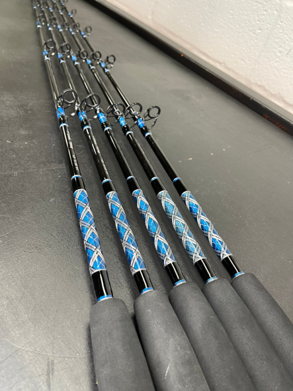 OVERSTOCK 6'6" Blue/Silver 15-30# VJP Vertical Jig Conventional Combo - Image 4
