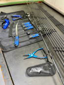 OVERSTOCK Inshore 7'6" Graphite Spinning Package(2 Rods, 2 Reels, Filet Kit, Pliers)