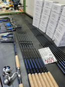 OVERSTOCK Inshore 7'6" Graphite Spinning Package(2 Rods, 2 Reels, Filet Kit, Pliers)