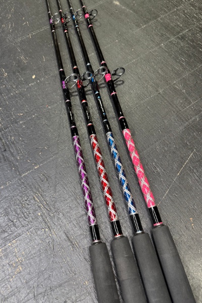 7' Custom Colored Vertical Jip Conventional VJP 30-50# Rod