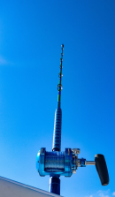 Custom Painted Mahi 6' Trolling Rod w/ Winthrop Roller Top