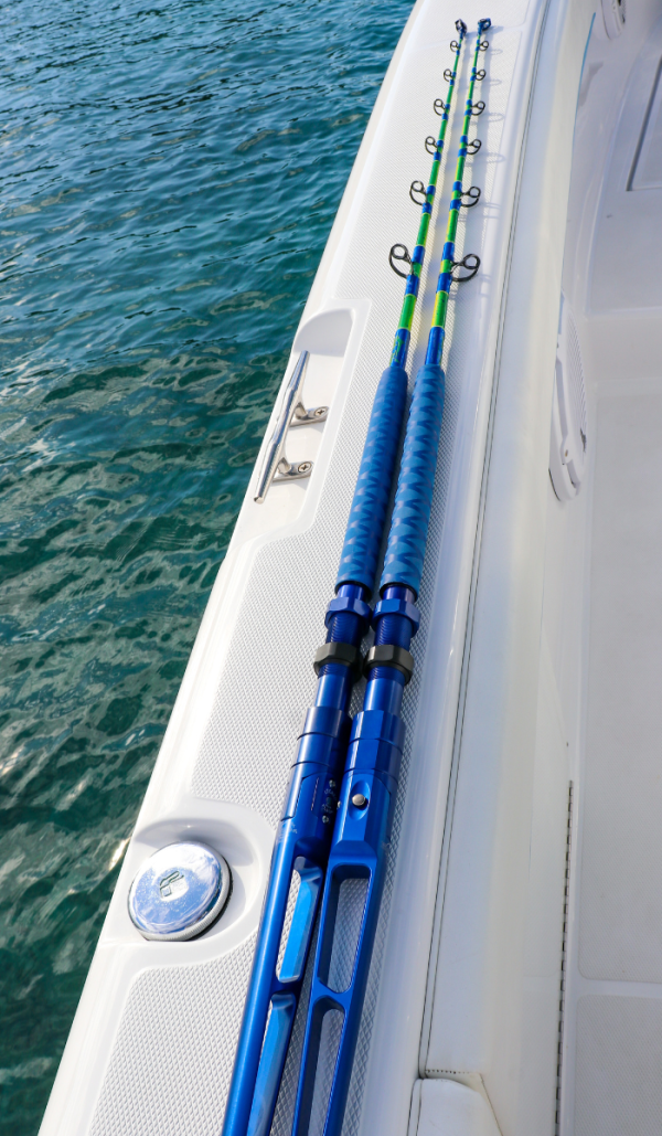 Custom Painted Mahi 6' Trolling Rod w/ Winthrop Roller Top