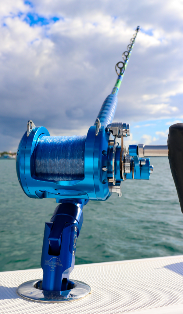 Custom Painted Mahi 6' Trolling Rod w/ Winthrop Roller Top - Image 9