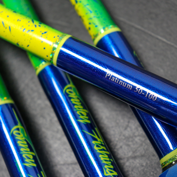 Custom Painted Mahi 6' Trolling Rod w/ Winthrop Roller Top - Image 16