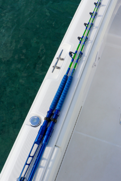Custom Painted Mahi 6' 60-130# Trolling Rod w/ Winthrop Rollers