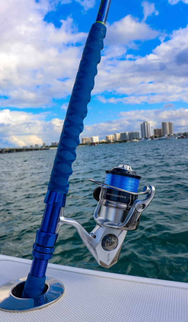 Custom Painted Mahi 7' 15-50# 700L Spinning Rod (Sailfish Spin) - Image 10