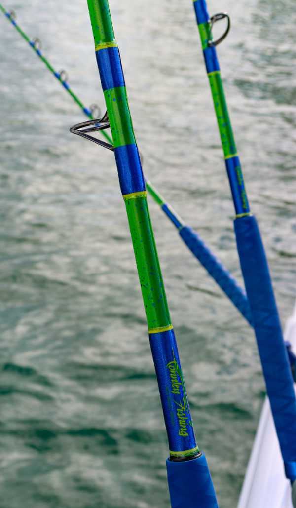 Custom Painted Mahi 7' 15-50# 700L Spinning Rod (Sailfish Spin) - Image 11
