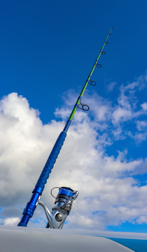 Custom Painted Mahi 7' 15-50# 700L Spinning Rod (Sailfish Spin) - Image 12