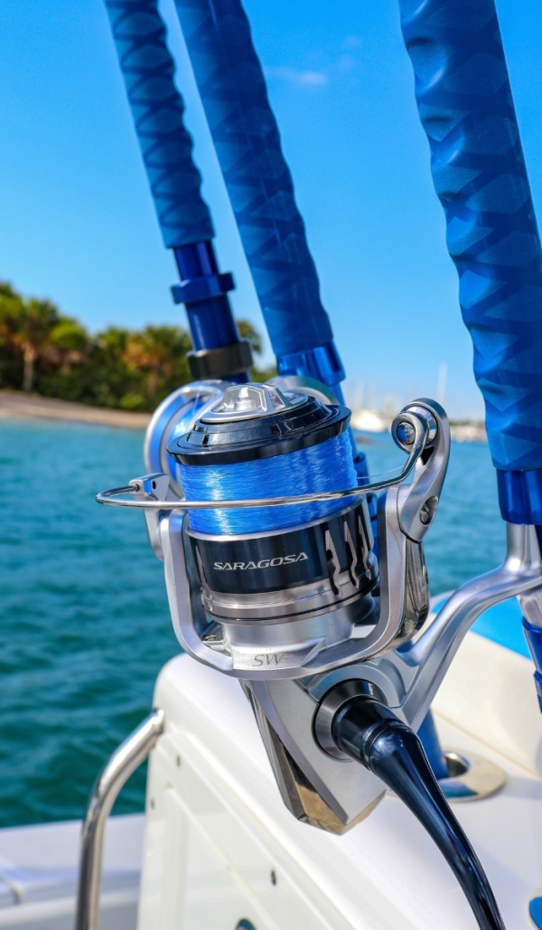 Custom Painted Mahi 7' 15-50# 700L Spinning Rod (Sailfish Spin) - Image 4
