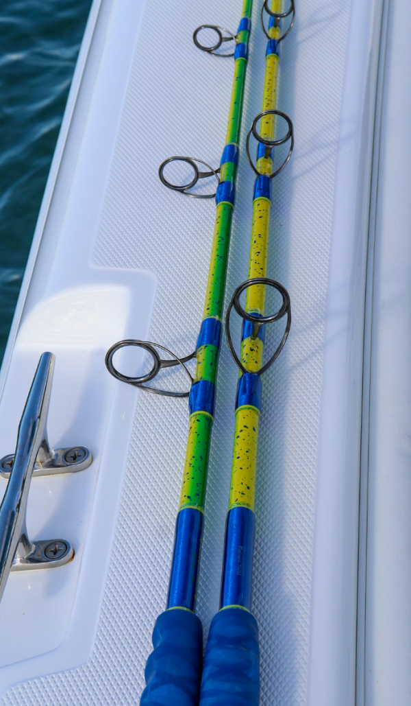 Custom Painted Mahi 7' 15-50# 700L Spinning Rod (Sailfish Spin) - Image 5