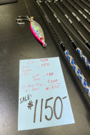 OVERSTOCK Diamond Series 7' Carbon Fiber Slow Pitch Jigging Package (Rod, Reel w/line, Jigs)
