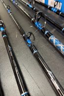 OVERSTOCK Blue/Silver 7' Blue/Silver Kingfish Conventional 6 Combo Bundle