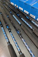 OVERSTOCK Blue/Silver 7' Blue/Silver Kingfish Conventional 6 Combo Bundle