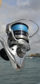 OVERSTOCK (4) Blue/Silver Vertical Jig Spinning Rod Bundle