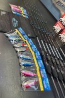 Slow Pitch Jigging Package (1 Rod, 1 500N Reel, 12 Pack Jigs)