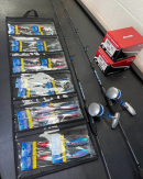 Slow Pitch Jigging Package (2 Rods, 2 500N Reels, 24 Pack Jigs)