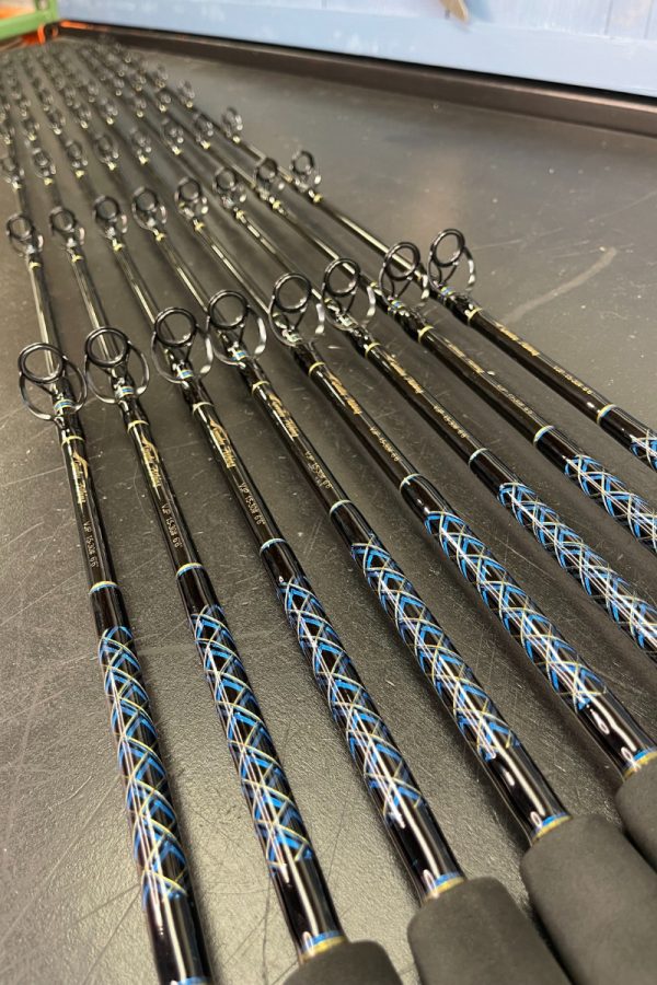 OVERSTOCK (2 VJP 15-30) Blue/Gold 6'6" Vertical Jigging Rod Bundle - Image 3