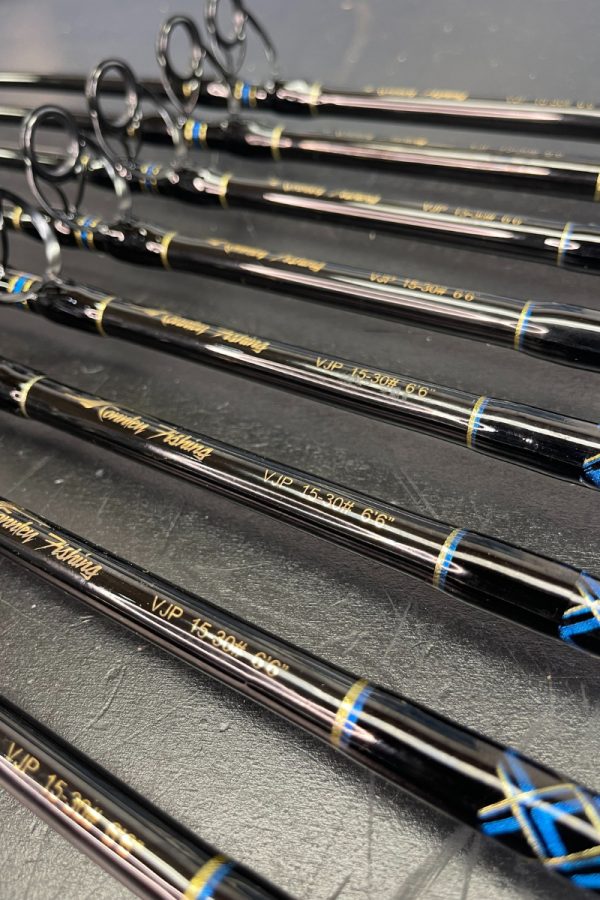 OVERSTOCK (2 VJP 15-30) Blue/Gold 6'6" Vertical Jigging Rod Bundle - Image 4